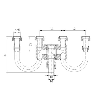 低温三通球阀 DQS-25C/25C1图纸
