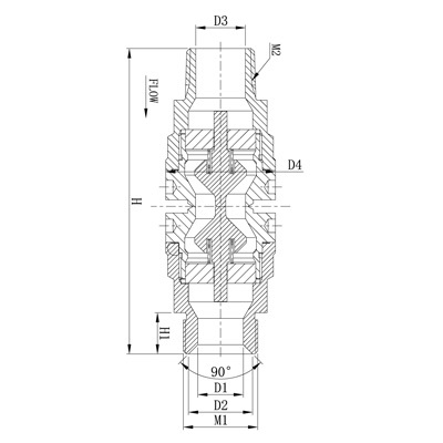 拉断阀(LNG加气机用) LDQ-25图纸