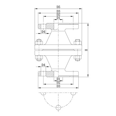管道阻火器 DGZ-25/40/50图纸